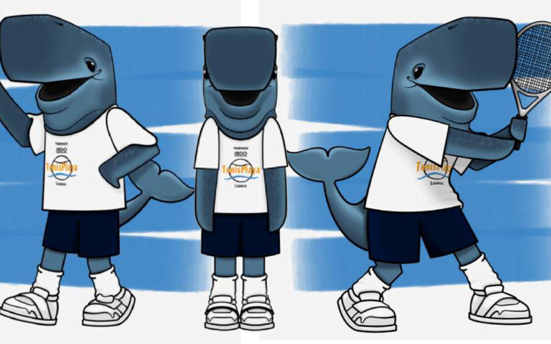 La ballena “Fatín” será la mascota del Torneo BDO Tenis Playa Luanco
