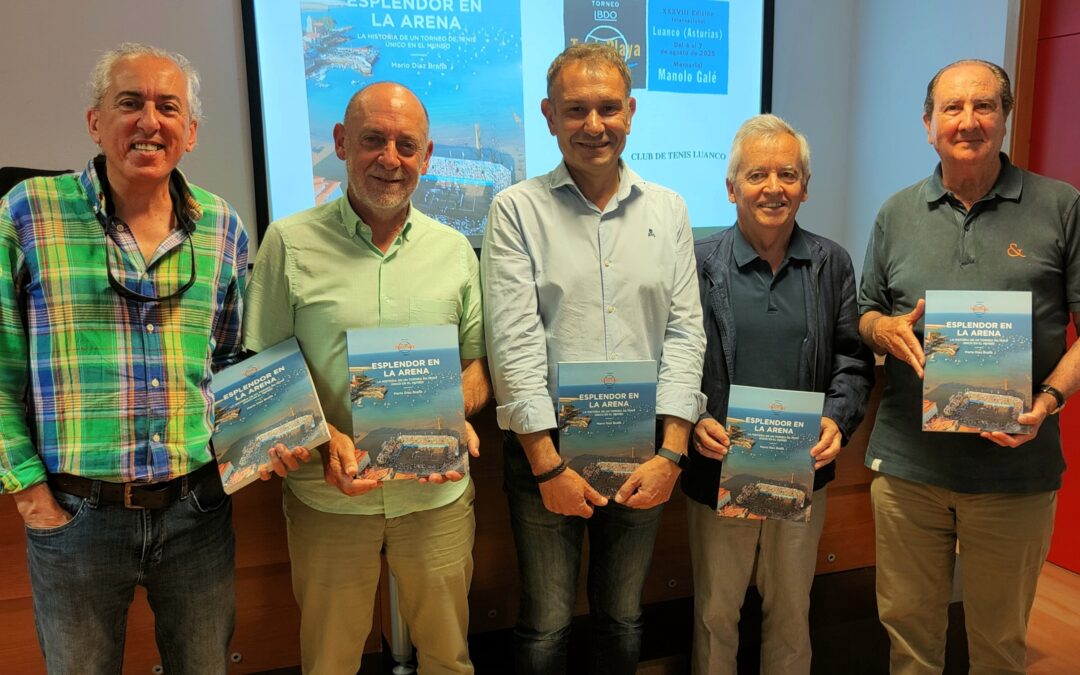 “La belleza subsiste siempre en el recuerdo”, presentado el libro de la historia del Tenis Playa Luanco: Esplendor en la arena